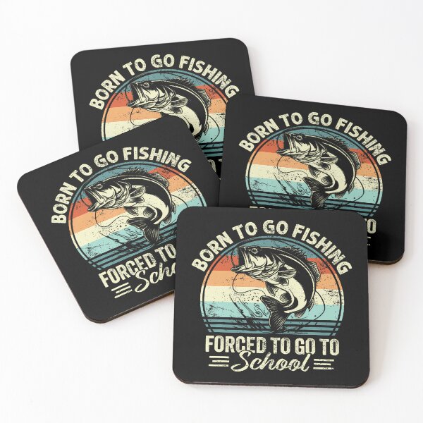 Item preview, Funny Teen Boys Fishing Born To Go Fishing Forced School designed and sold by BarbaraLillie.