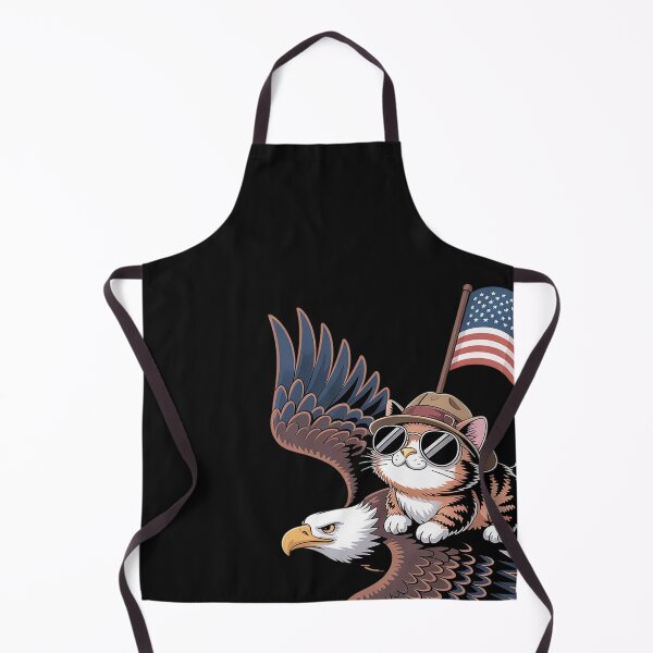 Item preview, 4th Of July USA American Flag America Bald Eagle Cat designed and sold by Hofersofer.