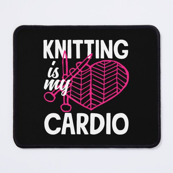 Item preview, Knitting Is My Cardio Yarn Needle Knitter Hobby Knitting designed and sold by MavisJoseph.