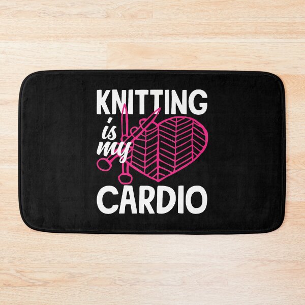 Item preview, Knitting Is My Cardio Yarn Needle Knitter Hobby Knitting designed and sold by MavisJoseph.