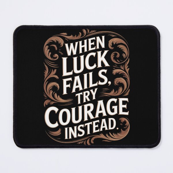 Item preview, When Luck Fails Try Courage Typography designed and sold by FndPardaL.