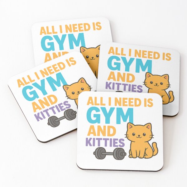 Item preview, All I Need is Gym & Kitties designed and sold by ThrottleQueen.