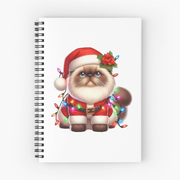 Item preview, Himalayan cat Christmas designed and sold by doodIllustrate.