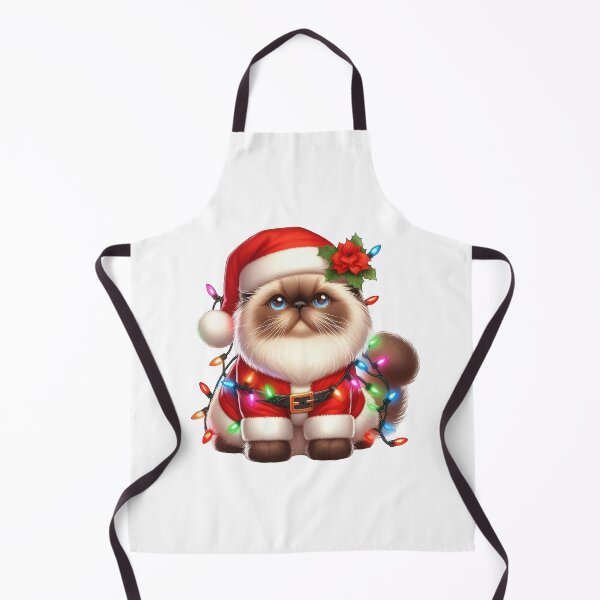 Item preview, Himalayan cat Christmas designed and sold by doodIllustrate.