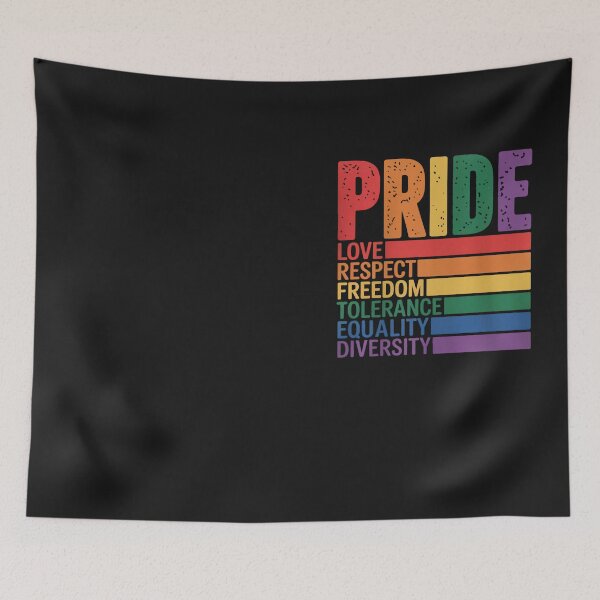 Item preview, 2025 Gay Pride Month Love Respect Freedom LGBTQ Rainbow designed and sold by Hofersofer.