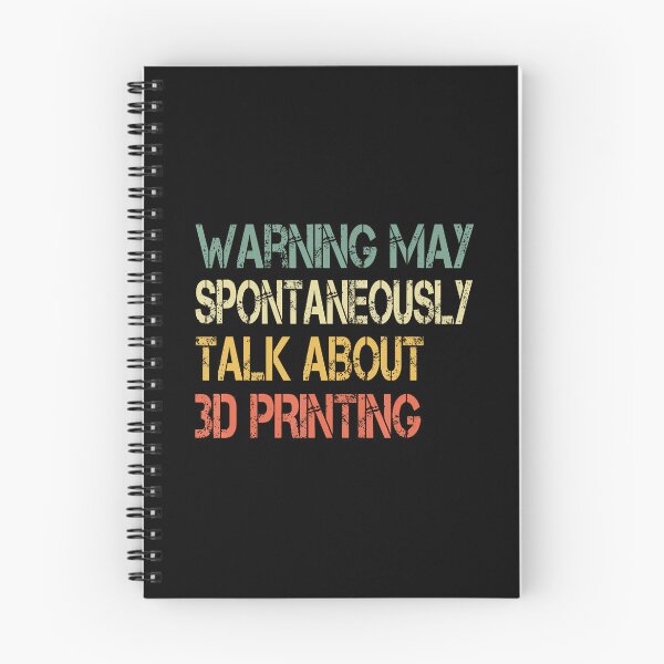 Item preview, Funny Retro Warning May Spontaneously Talk About 3D Printing designed and sold by AlbertaDana.