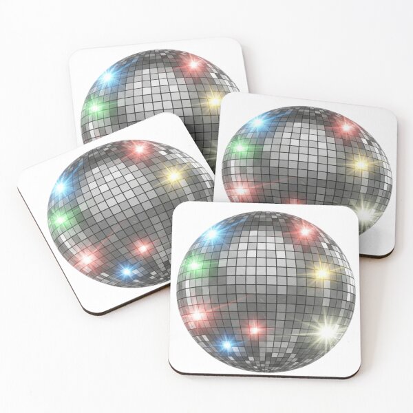 Item preview, Retro Disco Ball Mirrorball Reflecting Colored Lights designed and sold by Pattern Unhinged.