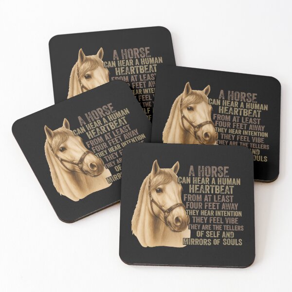 Item preview, Human connection, Animal senses, Equine hearing, Equestrian love, Four feet away, Listening closely, Heartbeat relationship, Bond with nature, Animal intuition, Horse enthusiasts designed and sold by BarbaraLillie.