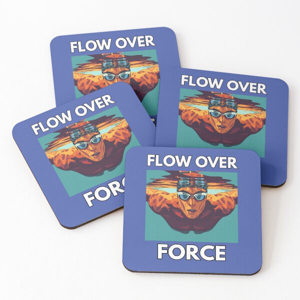 Item preview, Flow Over Force | Men’s Swimming Motivation Gift & Athlete Apparel designed and sold by endurothreads.