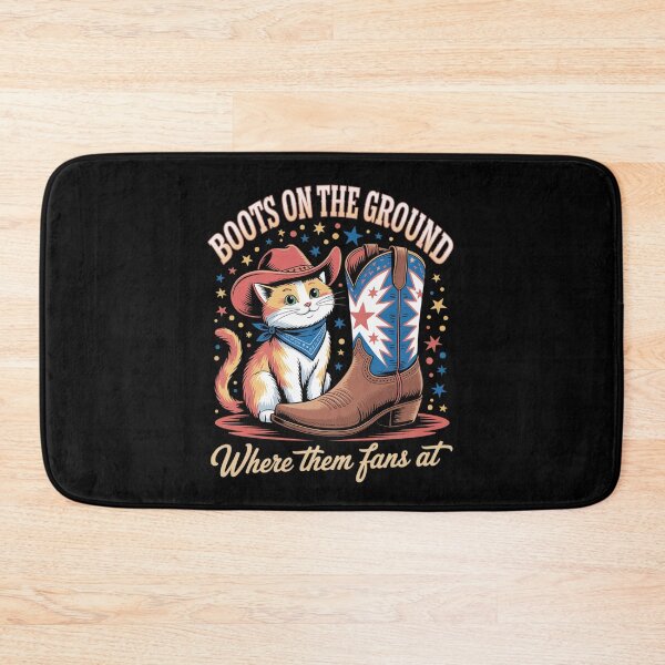 Item preview, Where Them Fans at Boots On The Ground Western Cat Cowgirl designed and sold by JaskconLIfe23.