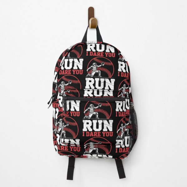 Item preview, Run I Dare You Funny Baseball Catcher Design For Sports Fans designed and sold by AlbertaDana.