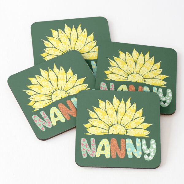 Item preview, Nanny and sunflower design with dark green background  designed and sold by missmann.