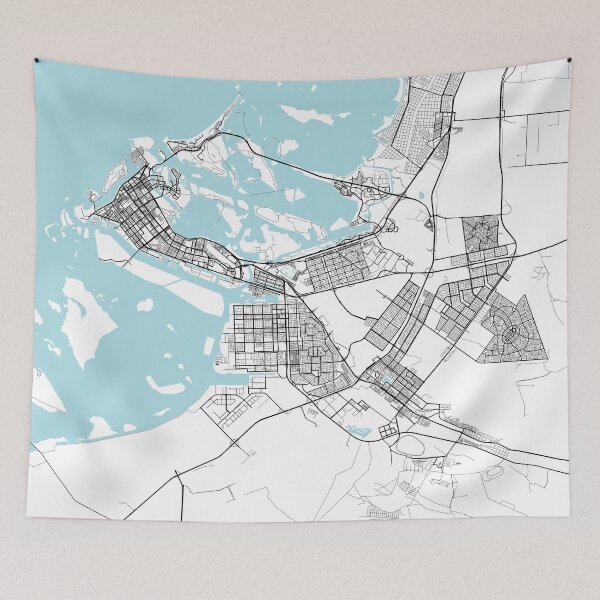Item preview, Abu Dhabi City Map of the UAE - Circle designed and sold by deMAP.
