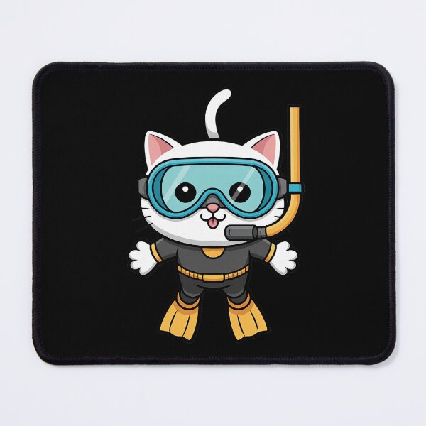 Item preview, White Cat Scuba Diving Pet Snorkeling designed and sold by JaskconLIfe23.