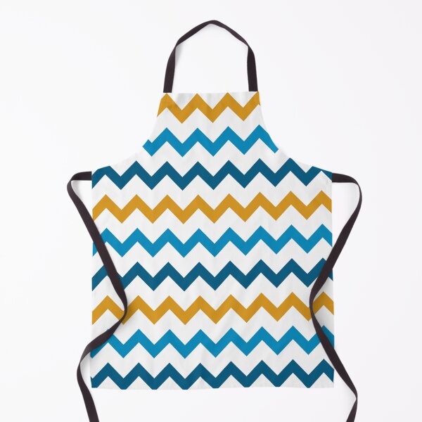 Item preview, Goldenrod, Cerulean, Aegean Blue Chevrons designed and sold by PSCSCo.