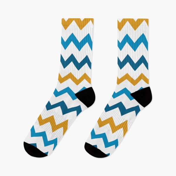 Item preview, Goldenrod, Cerulean, Aegean Blue Chevrons designed and sold by PSCSCo.