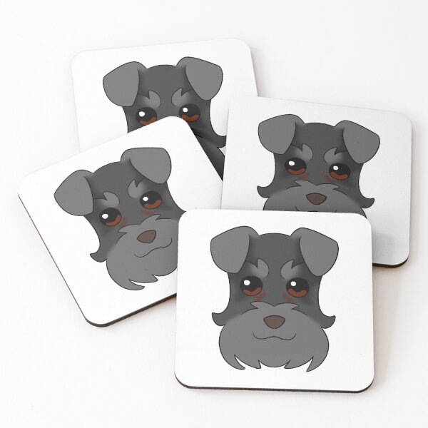 Item preview, Black Schnauzer Dark Grey Snout Brows Ears Tear Stains designed and sold by OliRoseArt.