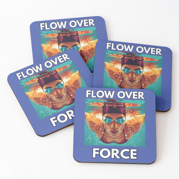 Item preview, Flow Over Force | Women’s Swimming Motivation Gift & Athlete Apparel designed and sold by endurothreads.