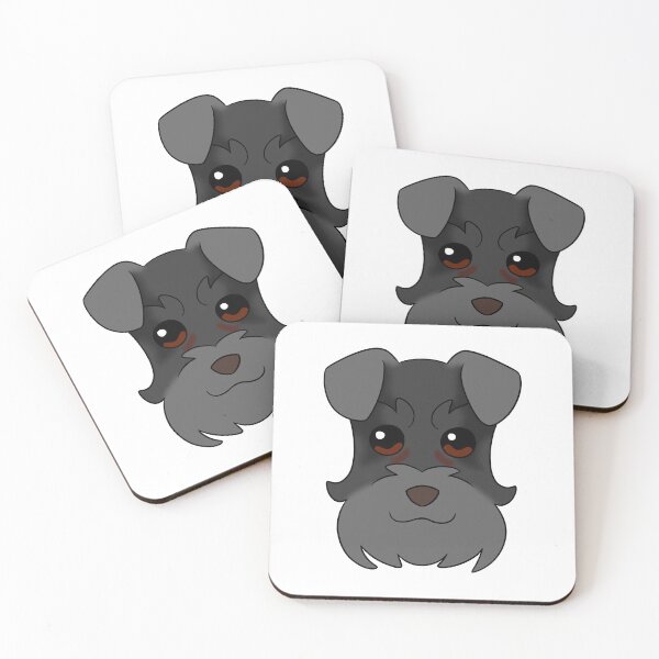 Item preview, Black Schnauzer Dark Grey Snout Ears Tear Stains designed and sold by OliRoseArt.