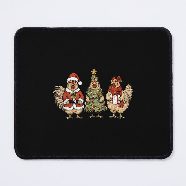 Item preview, Vintage Chicken Christmas Santa Hat Xmas Tree Lights Farmer designed and sold by JenniferJanice.