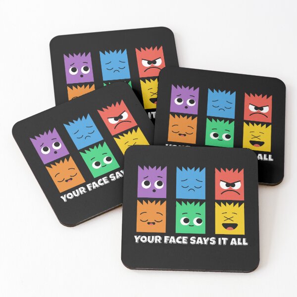 Item preview, Your Face Says It All – Colorful Emotions Cute Faces T-Shirt designed and sold by FlowlineVibes.