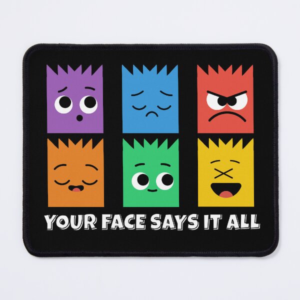 Item preview, Your Face Says It All – Colorful Emotions Cute Faces T-Shirt designed and sold by FlowlineVibes.