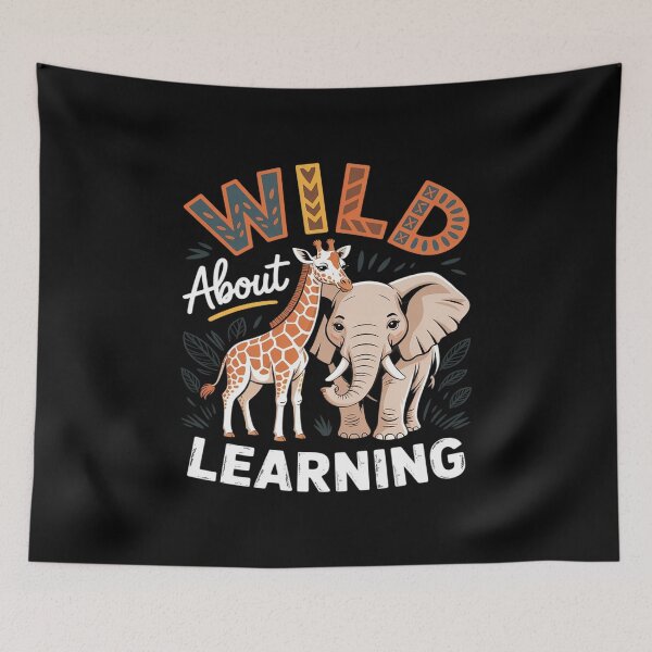 Item preview, Wild About Learning Teacher Student Back To School Safari designed and sold by JaskconLIfe23.