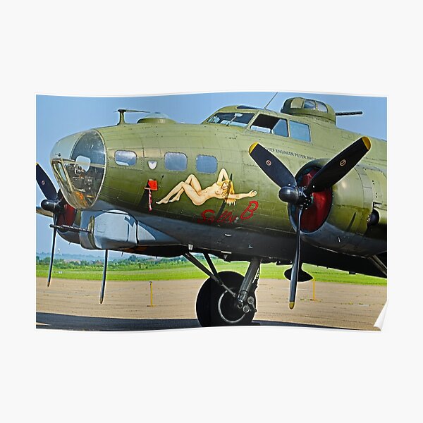 "WW2 Aircraft B-17 Flying Fortress 'Sally-B'" Poster For Sale By ...