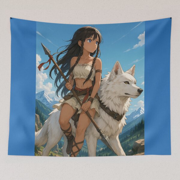 Item preview, Guardian of the White Wolf Peaks designed and sold by ArgentoArt.