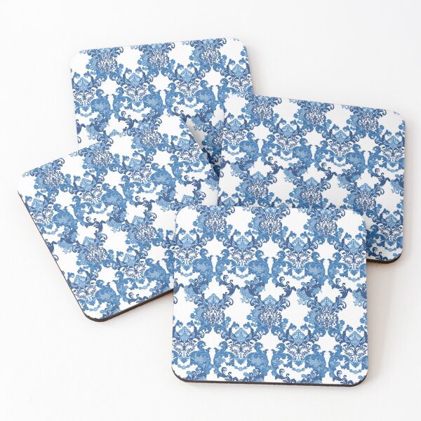 Item preview, Blue Floral Pattern designed and sold by mintdiamond21.