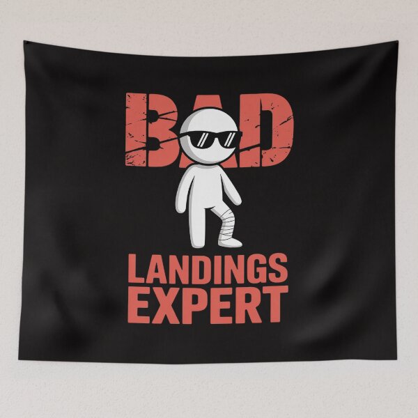 Item preview, Bad Landings Expert Broken Leg Bones Foot Injury Recovery designed and sold by margaridroso.