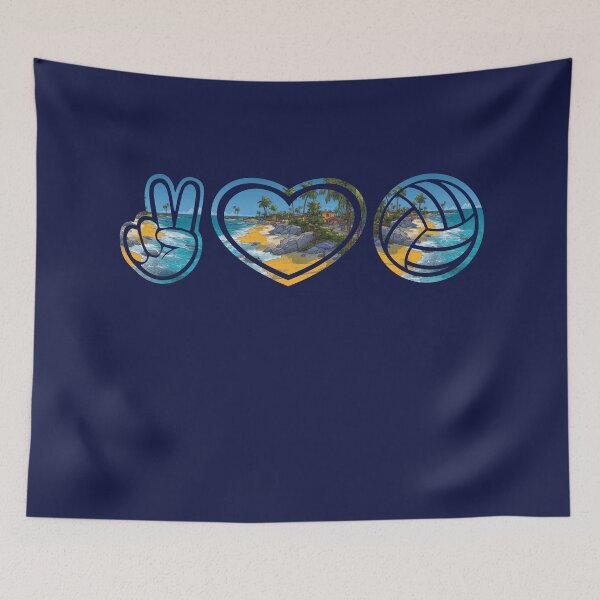 Item preview, Peace Love Volleyball designed and sold by Janie in Repeat .