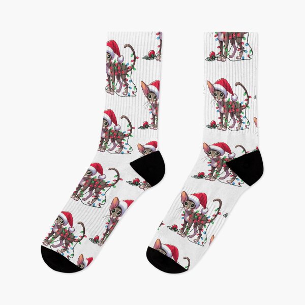 Item preview, Oriental Shorthair Cat Christmas designed and sold by doodIllustrate.