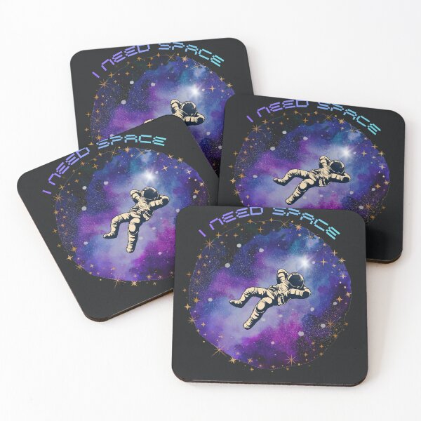 Item preview, I NEED SPACE Astronaut Floating in Galaxy T-Shirt designed and sold by FashionInSpaceOfficial.