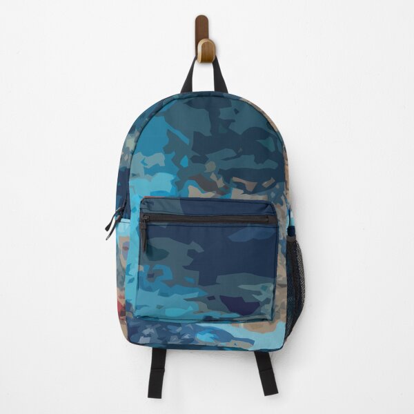 Item preview, Abstraction (Acrylic Paint & Blue Glass Bottles) designed and sold by PSCSCo.