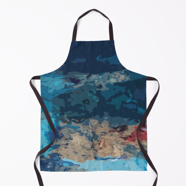 Item preview, Abstraction (Acrylic Paint & Blue Glass Bottles) designed and sold by PSCSCo.