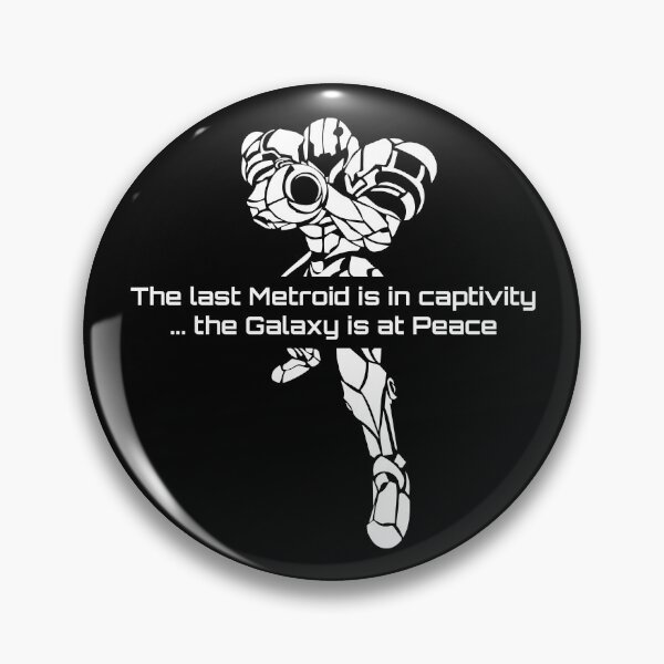 Item preview, Super Metroid Samus Quote - The Galaxy is at Peace Scifi Art white version designed and sold by FrikiQuotes4U.