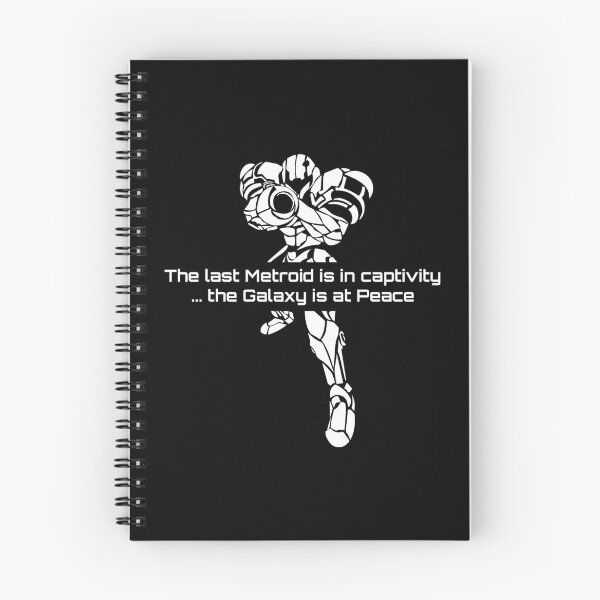 Item preview, Super Metroid Samus Quote - The Galaxy is at Peace Scifi Art white version designed and sold by FrikiQuotes4U.