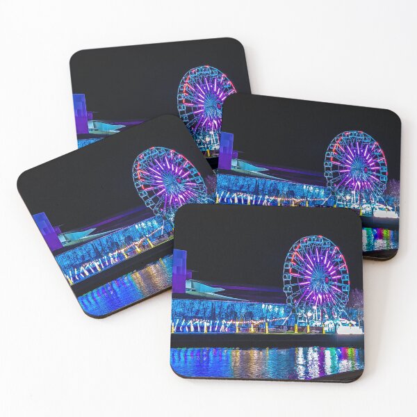 Item preview, Colourful Ferris Wheel by the Yarra - Melbourne, Victoria, Australia designed and sold by Steven Jodoin.