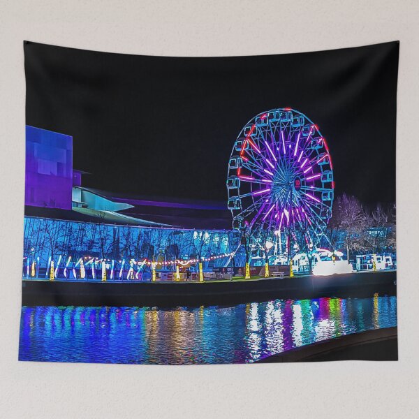 Item preview, Colourful Ferris Wheel by the Yarra - Melbourne, Victoria, Australia designed and sold by Steven Jodoin.