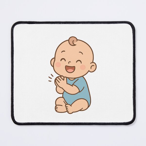 Item preview, Happy Clapping Baby – Cute Cartoon Design designed and sold by luckyyouth.