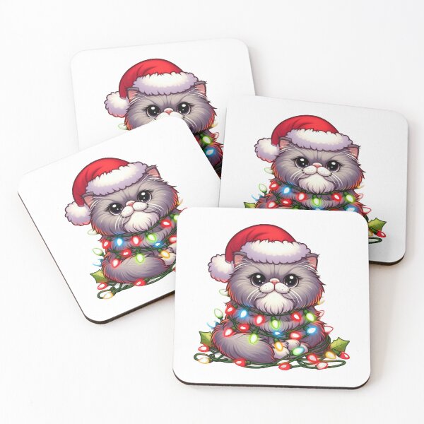 Item preview, Persian Cat Christmas designed and sold by doodIllustrate.