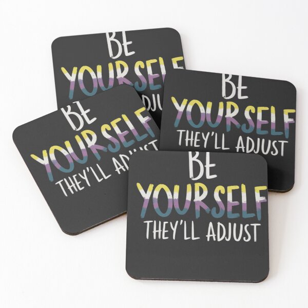 Item preview, Be Yourself They'll Adjust LGBTQ Non-Binary Flag Genderqueer designed and sold by Eskomeranola.