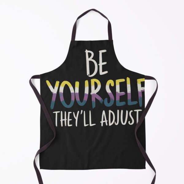 Item preview, Be Yourself They'll Adjust LGBTQ Non-Binary Flag Genderqueer designed and sold by Eskomeranola.