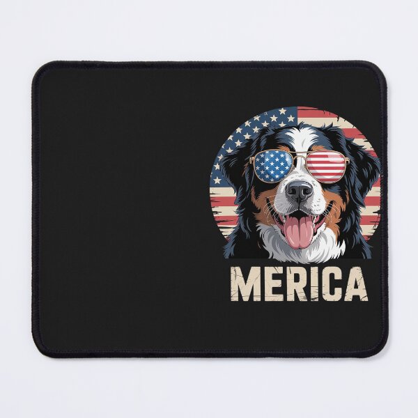 Item preview, Bernese Mountain Dog Merica Patriotic 4th of July USA Flag designed and sold by Eskomeranola.