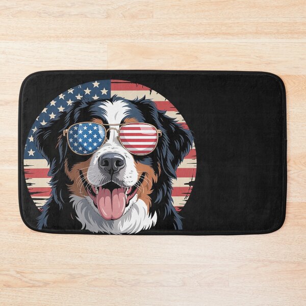 Item preview, Bernese Mountain Dog Merica Patriotic 4th of July USA Flag designed and sold by Eskomeranola.