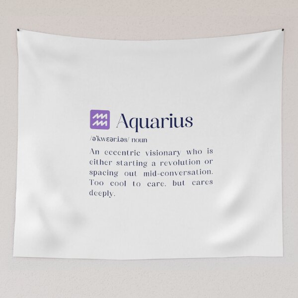Item preview, Aquarius Zodiac Art for Astrology Lovers designed and sold by HasHs.