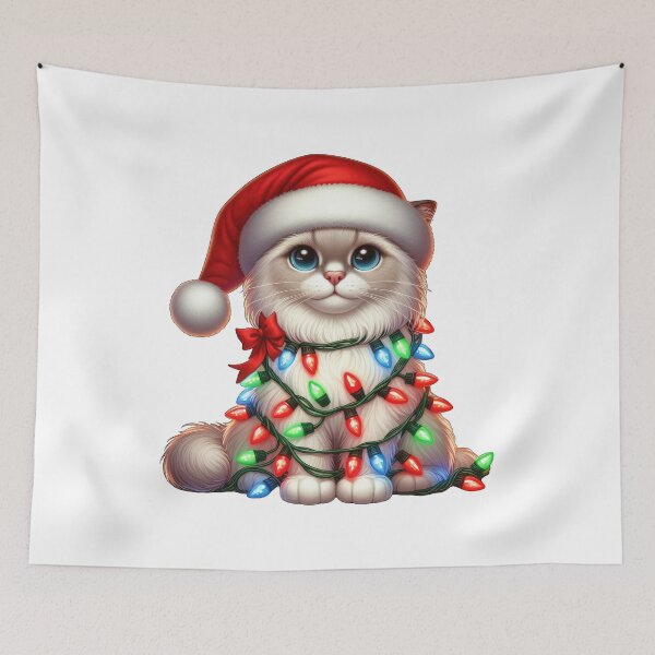 Item preview, Ragdoll Cat Christmas designed and sold by doodIllustrate.