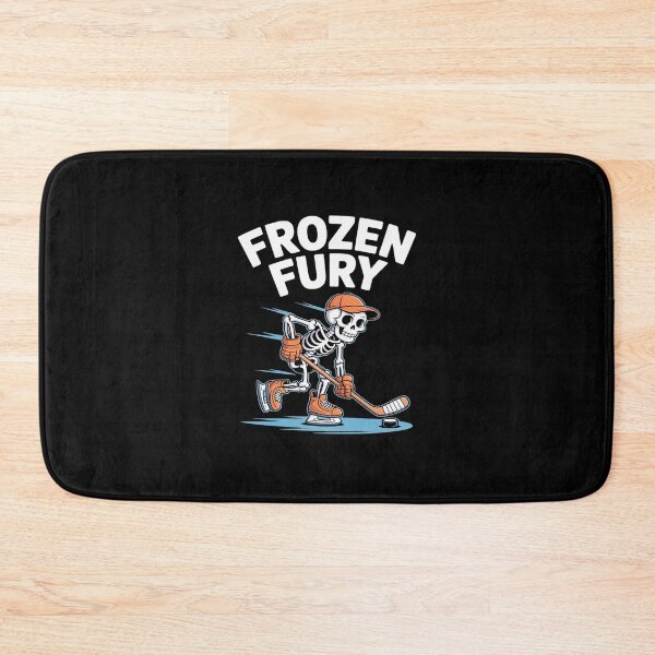 Item preview, Winter Fury Skeleton Ice Hockey Skater designed and sold by TechnicalSara.