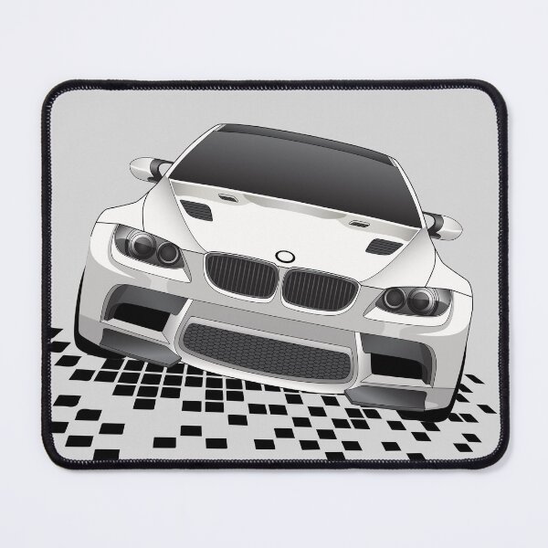 Artikelvorschau, White Sports Car Techno Grid entworfen und verkauft von BlueSkyTheory.